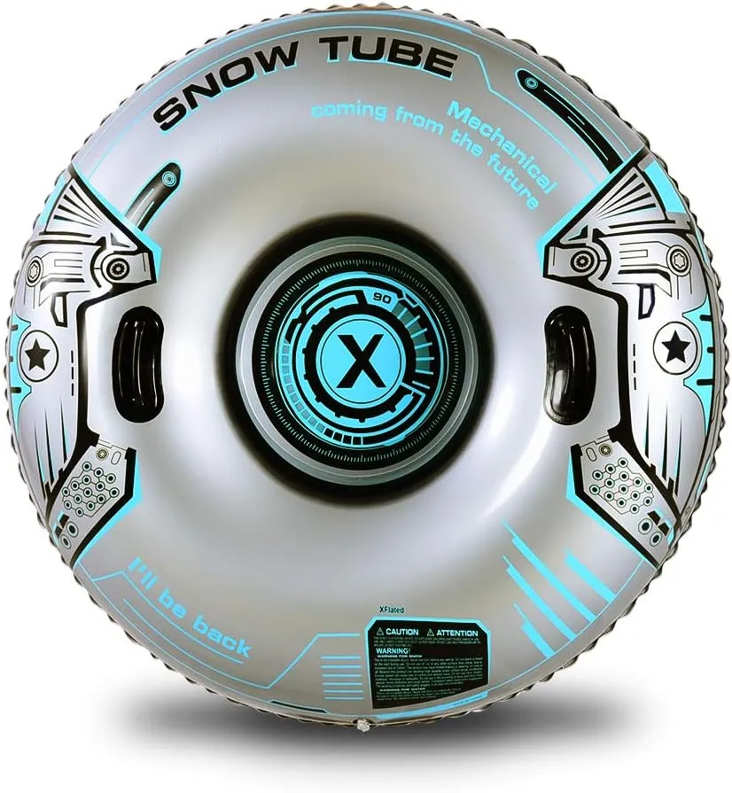 Snow Tube, Heavy Duty Inflatable Snow Tube Sled for Kids and Adults, Giant Snow Toys for Winter Sport Fun