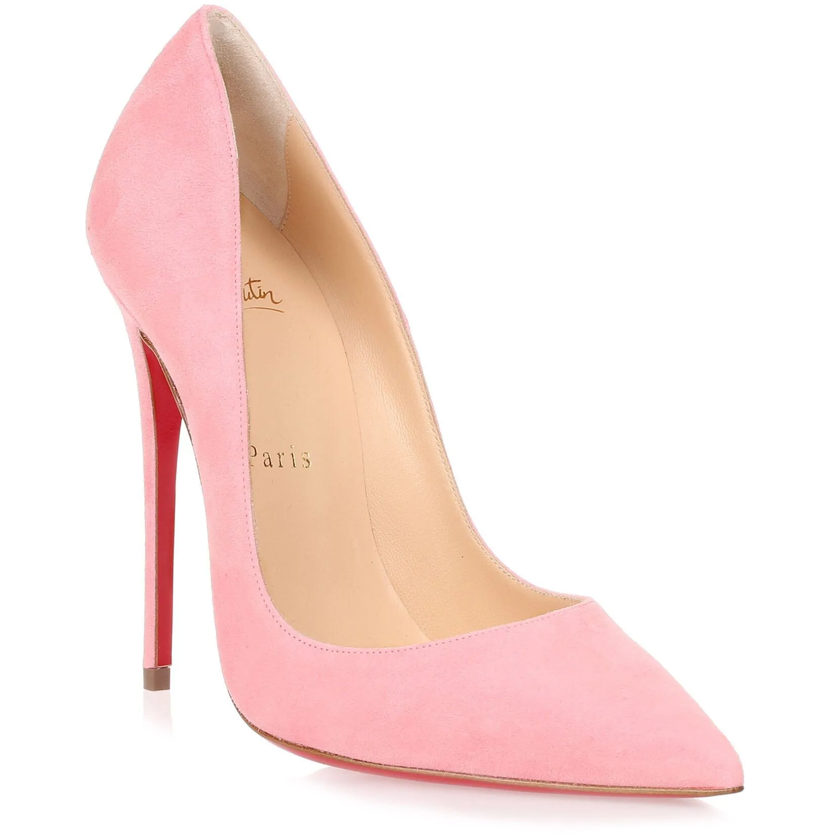 So Kate 120 pink suede pump