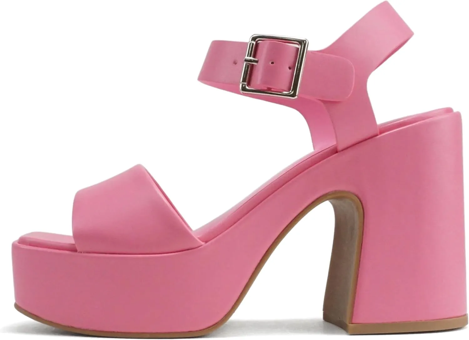 Soda Launch ~ Women Open Toe Ankle Strap Platform Chunky High Heeled Sandal
