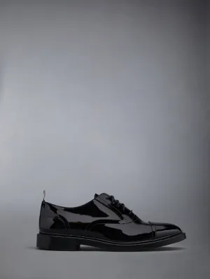 Soft Patent Raw Edge Goodyear Sole Cap Toe Oxford