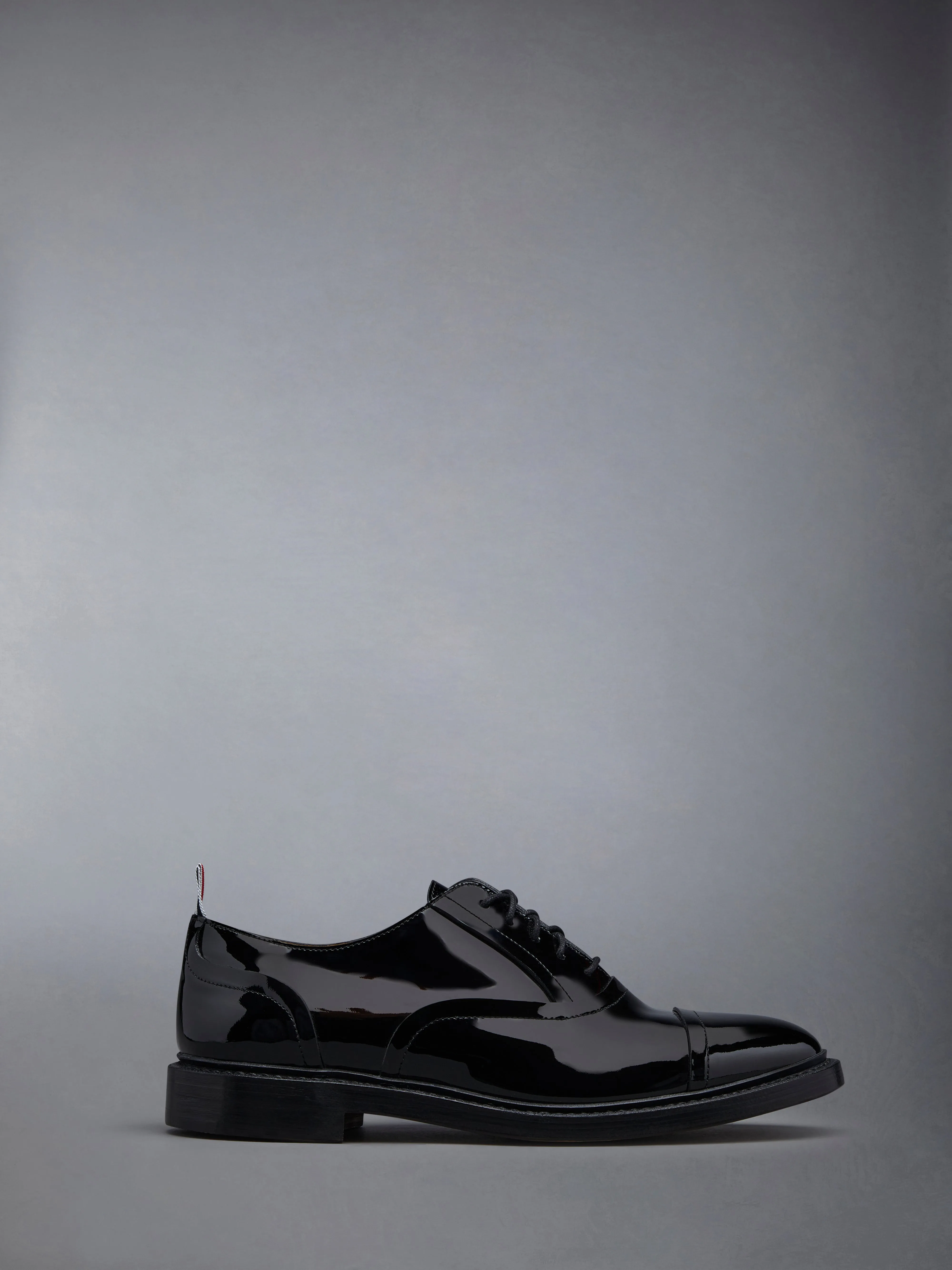 Soft Patent Raw Edge Goodyear Sole Cap Toe Oxford