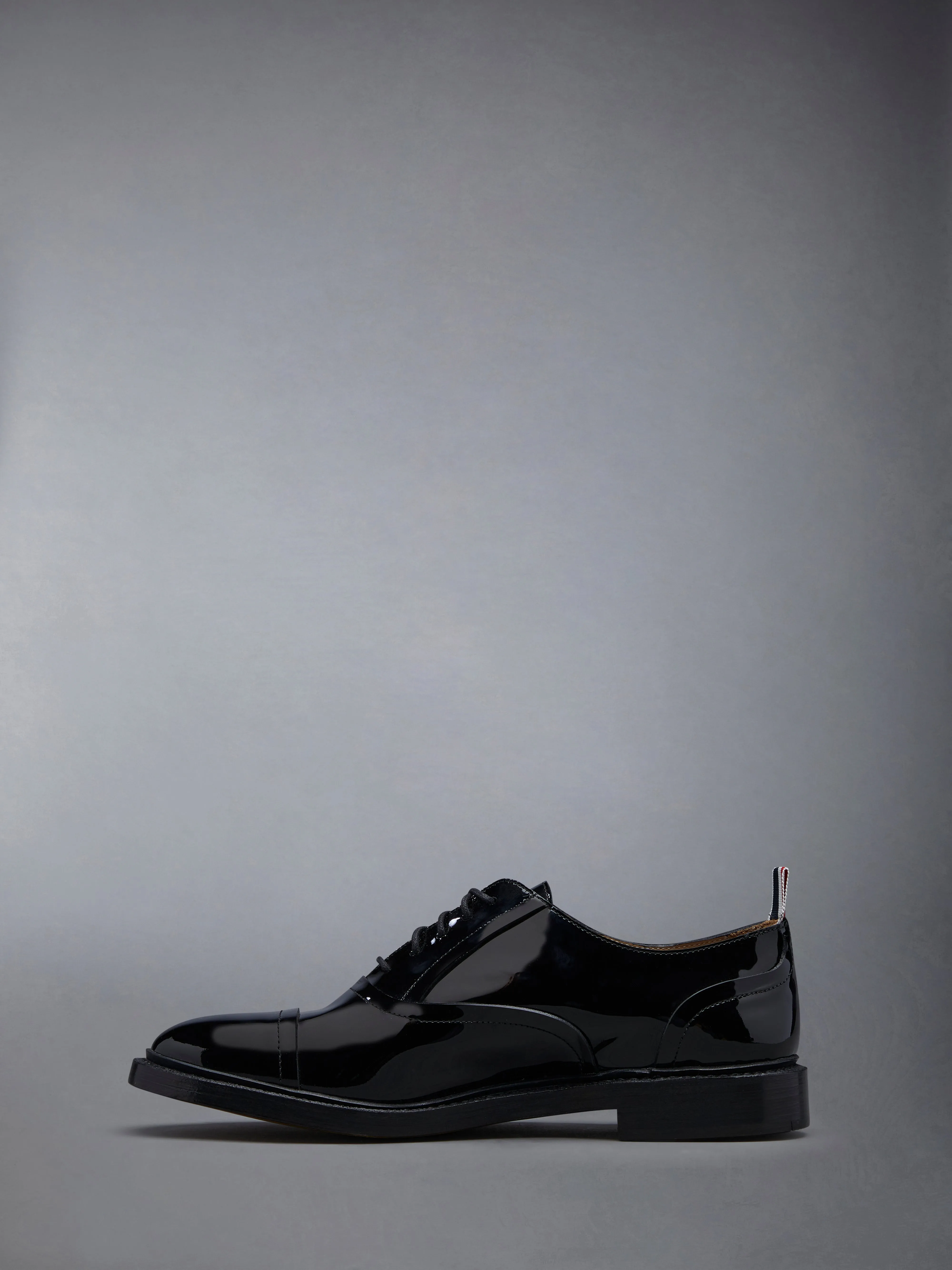 Soft Patent Raw Edge Goodyear Sole Cap Toe Oxford