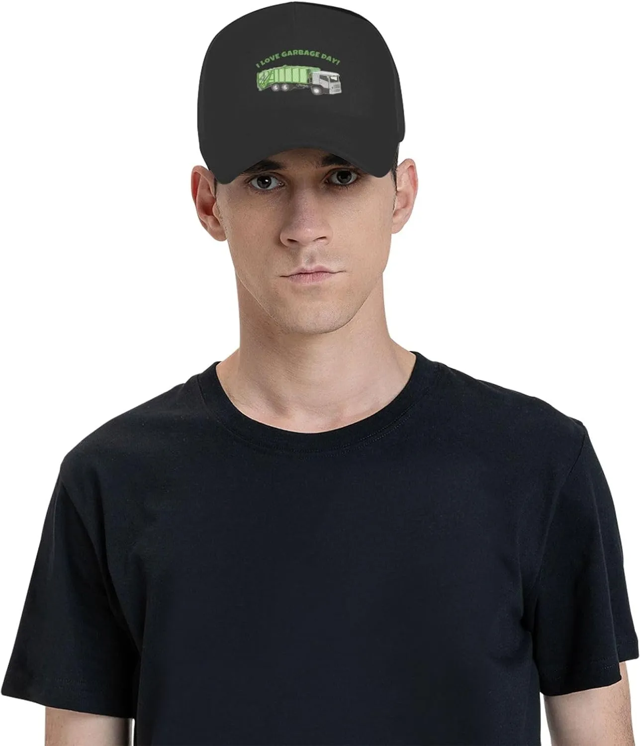 Sorry I'm Late I Saw A Garbage Truck Funny Garbage Truck Baseball Hats for Men and Women Adjustable Trucker Hat Baseball Cap