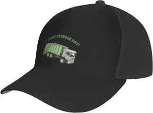 Sorry I'm Late I Saw A Garbage Truck Funny Garbage Truck Baseball Hats for Men and Women Adjustable Trucker Hat Baseball Cap