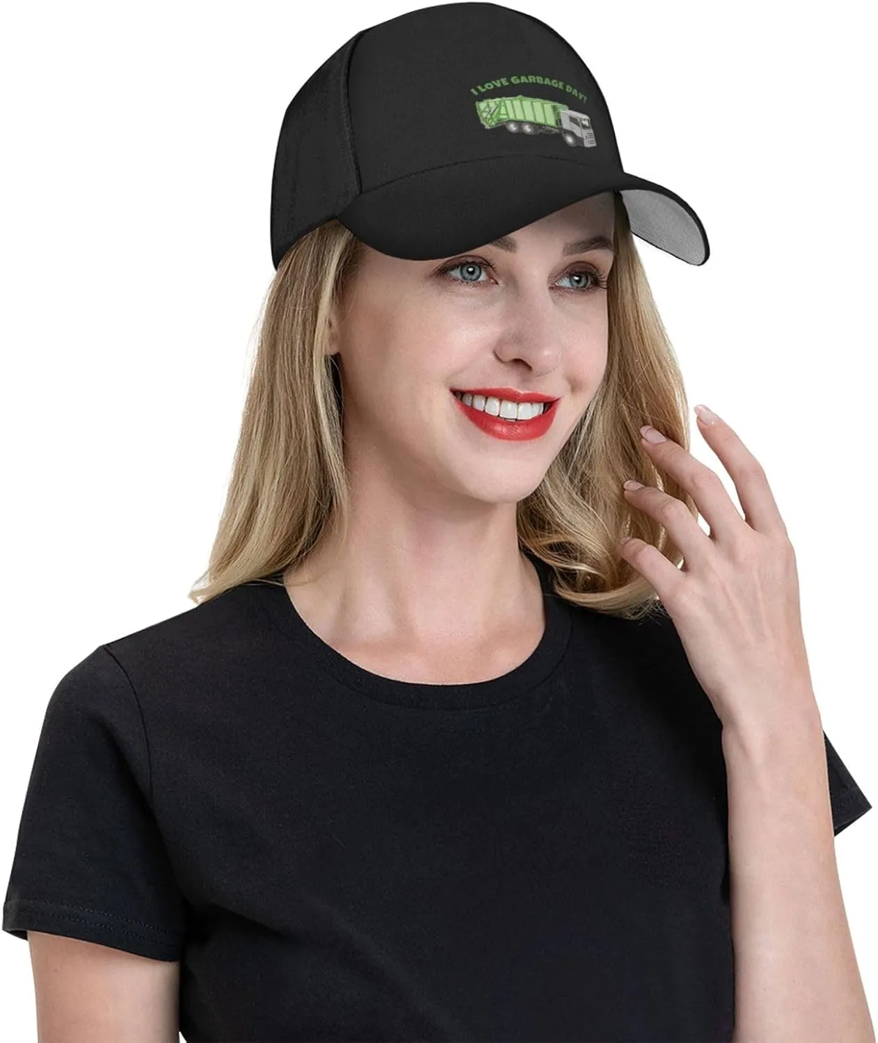 Sorry I'm Late I Saw A Garbage Truck Funny Garbage Truck Baseball Hats for Men and Women Adjustable Trucker Hat Baseball Cap