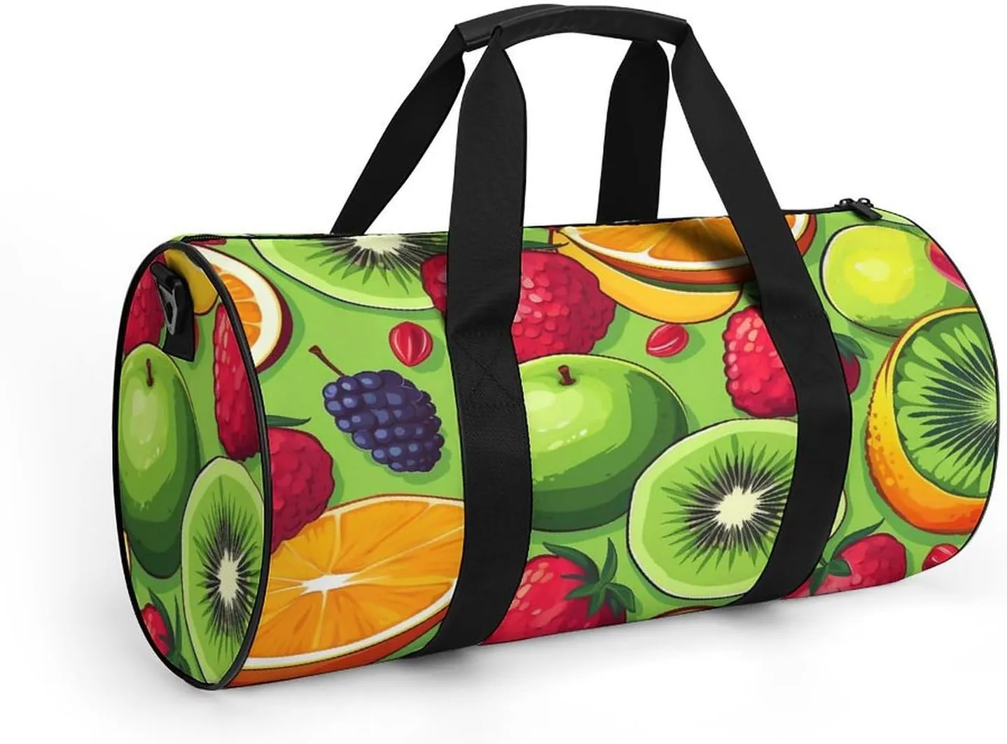 Sports Gym Bag for Women Men Travel Duffel Bag Tote Weekender Bag Various Fruits Carry on Overnight Bag for Travel Swimming Fitness Workout Sports Duffle Bag