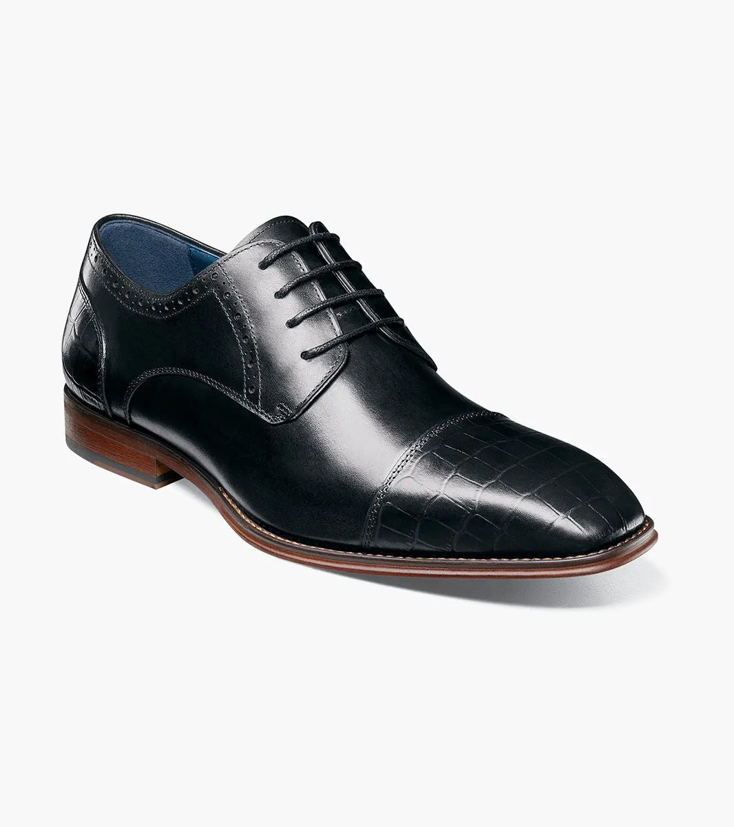Stacy Adams Penley 25626-001 Cap Toe Oxford Black