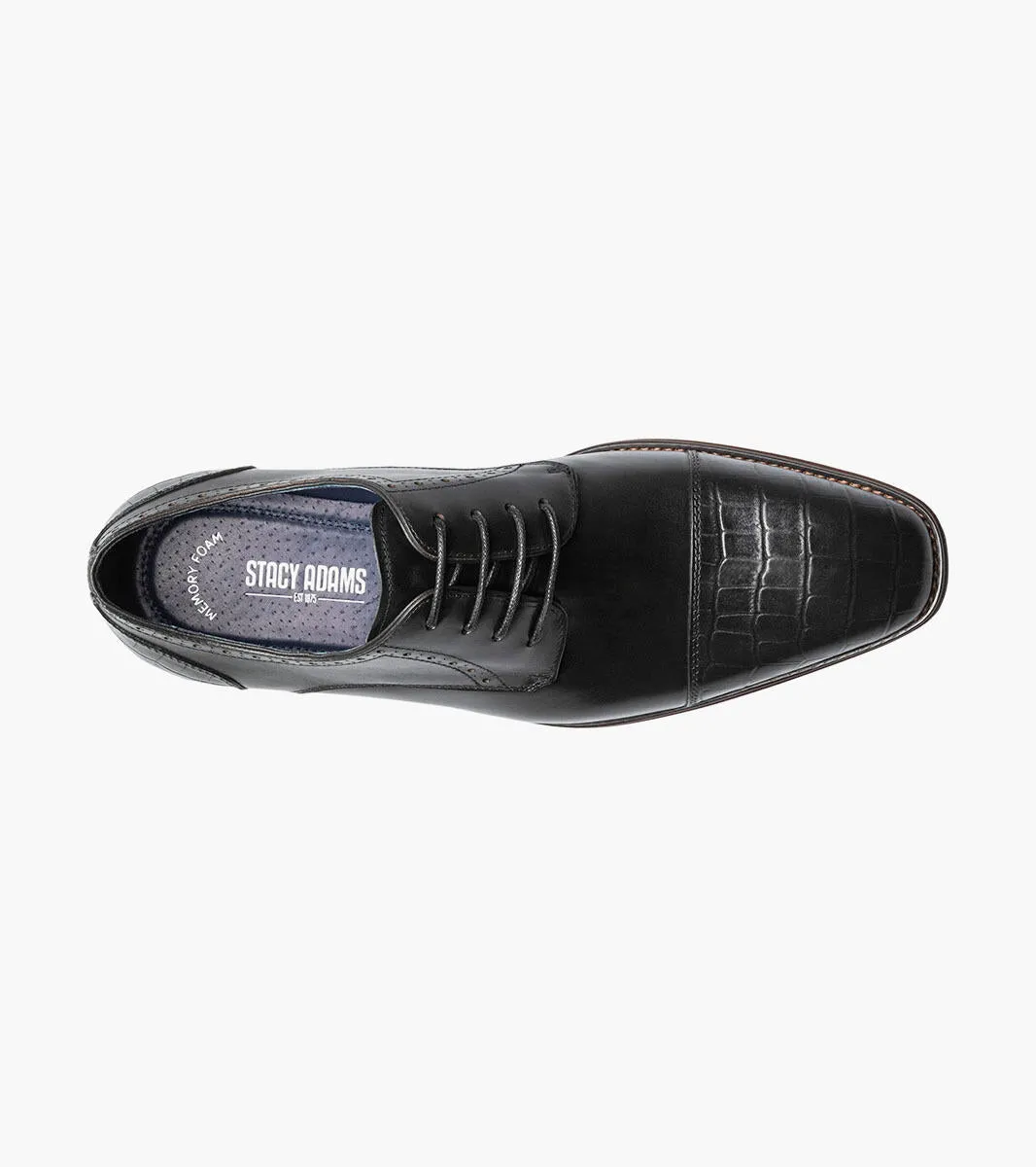 Stacy Adams Penley 25626-001 Cap Toe Oxford Black