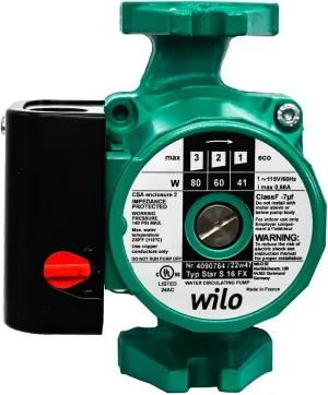 Star S 16 FX 4090764 - Three Speed hydronic Radiant Floor 115-Volt Circulating Pump Water Circulator for radiant floor and other closed-loop system application