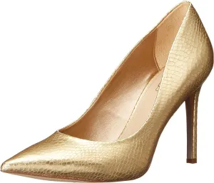 Stiletto Gold On Sam Heeled Pointed Edelman On-demand shipping Dress Wide Hazel Early-bird special Toe Pumps Slip