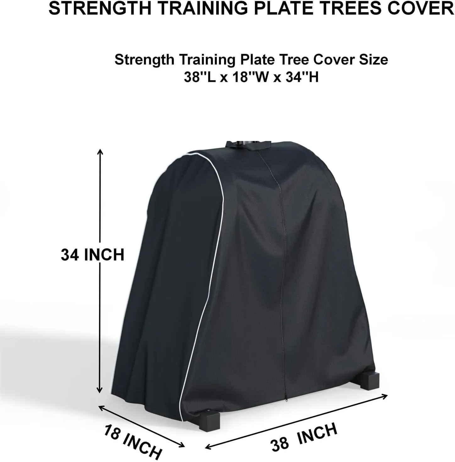 Strength Training Plate Tree Cover, Barbell Weight Rack Cover, For Home Gym CAP Triangle Barbell Weight Rack, Strength Training Tree Weight Plate Rack (Cover Only)