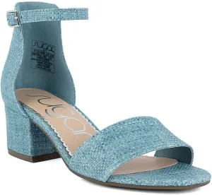 Sugar Women's Block Heel Sandals – Open Toe, Ankle Strap, Comfortable Dress Shoes for Weddings & Casual Wear