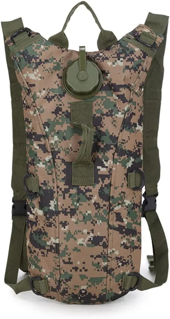 Tactical 3L Bladder Water Bag Camel Backpack for Hiking Outdoor Camping Military Portable Hydration Packs Hiking Pouch Water Bag