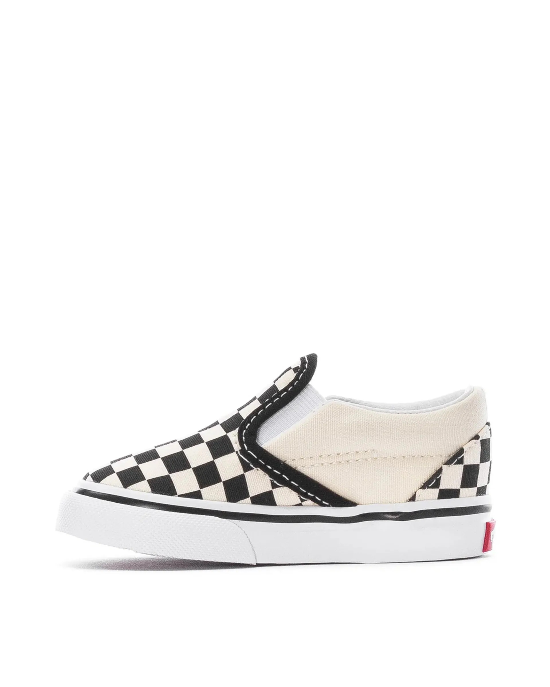 Toddler Classic Slip-On Shoe - Black / White Checkerboard / White