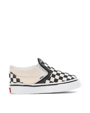 Toddler Classic Slip-On Shoe - Black / White Checkerboard / White