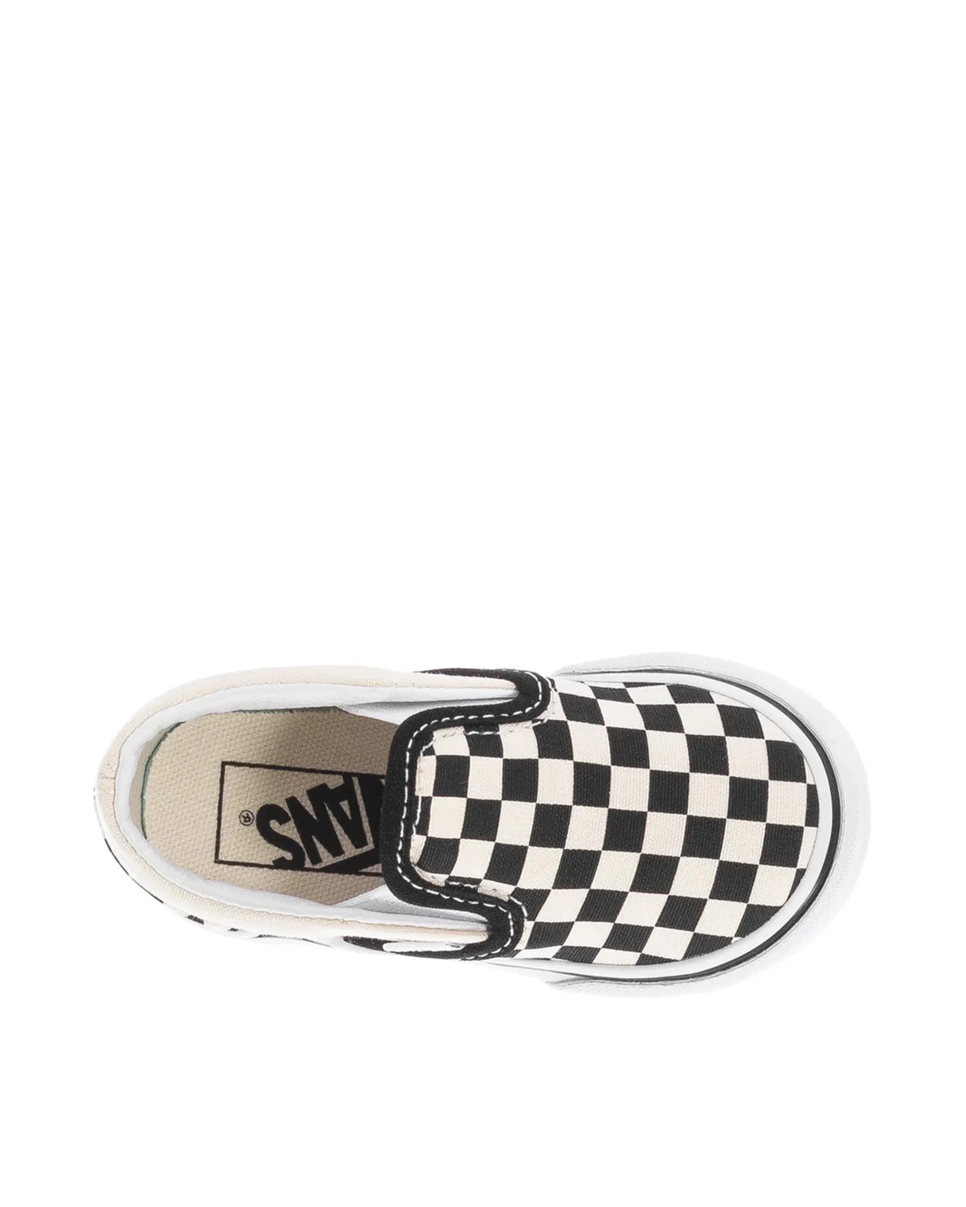 Toddler Classic Slip-On Shoe - Black / White Checkerboard / White
