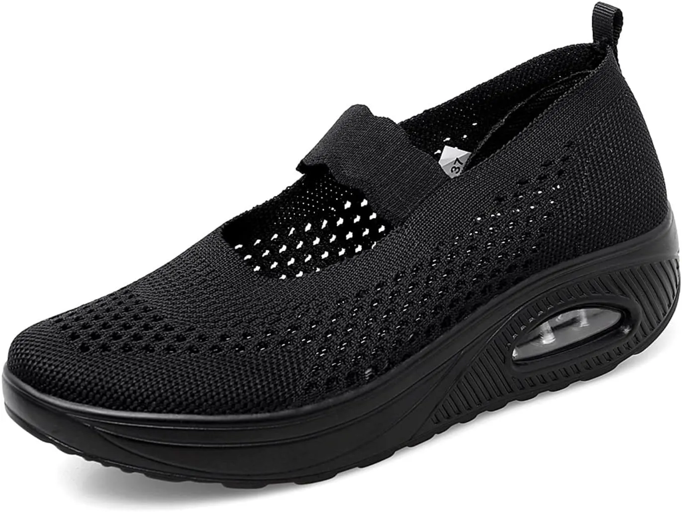 Touchmosees Women's Daily Walker Air Cushion Orthopedic Diabetic-Friendly Wedge Sneaker