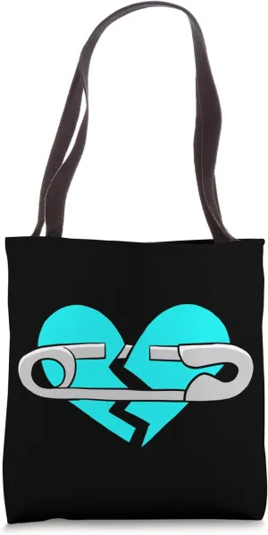Turquoise Healing In Progress Turquoise Color Graphic Tote Bag