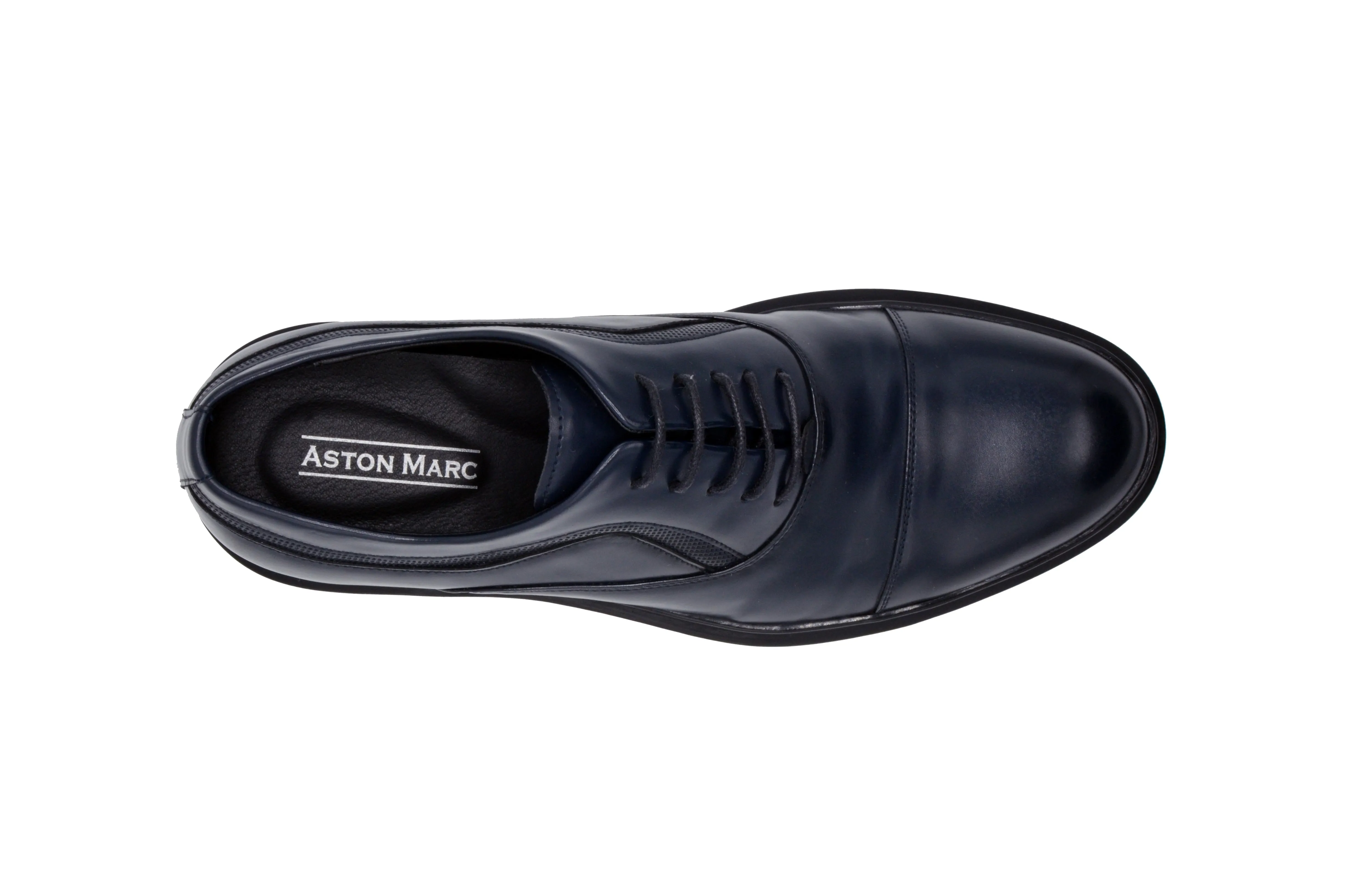 Tuscan Cap Toe Dress Shoes - Navy