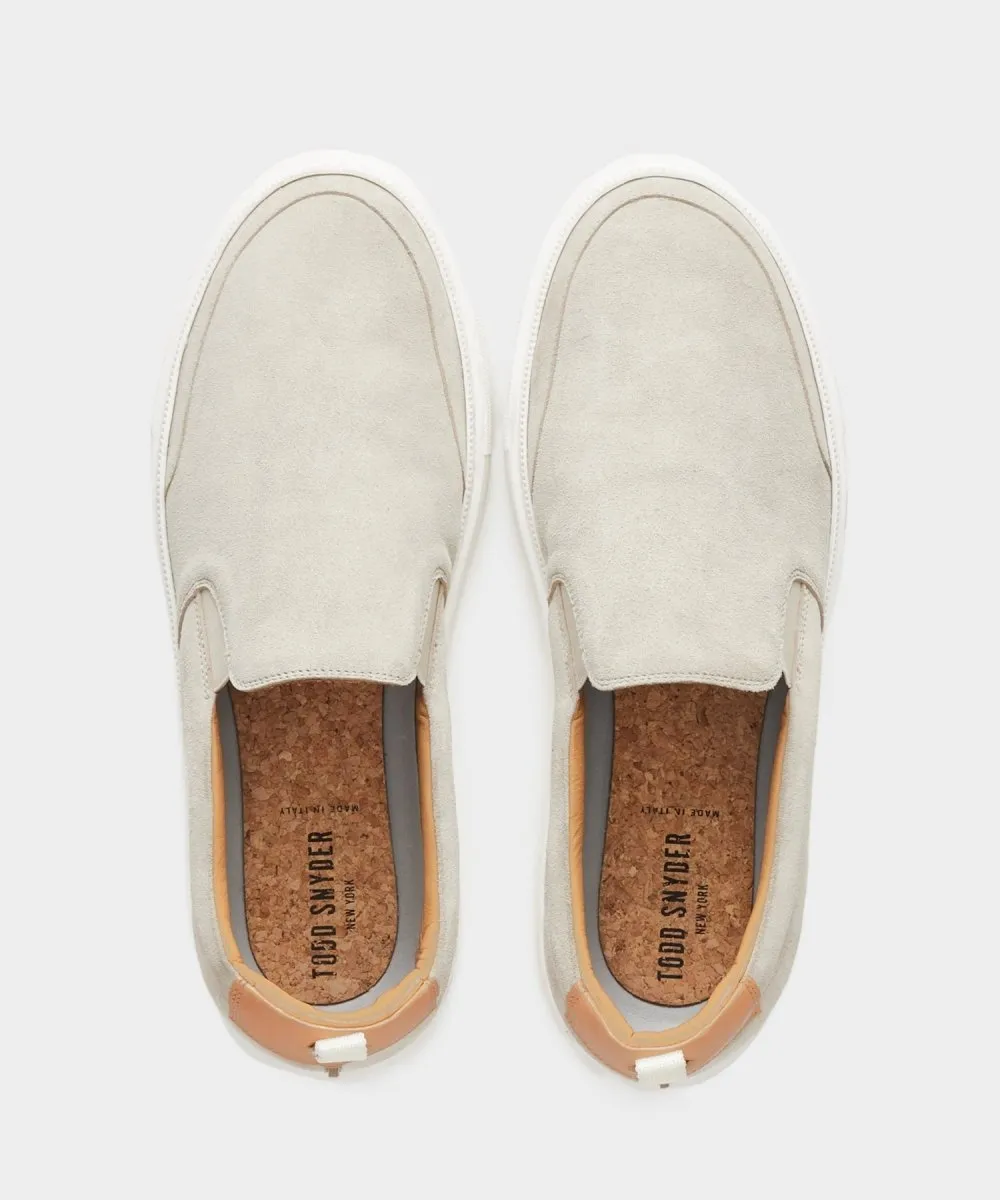 Tuscan Slip-On Sneaker in Stone