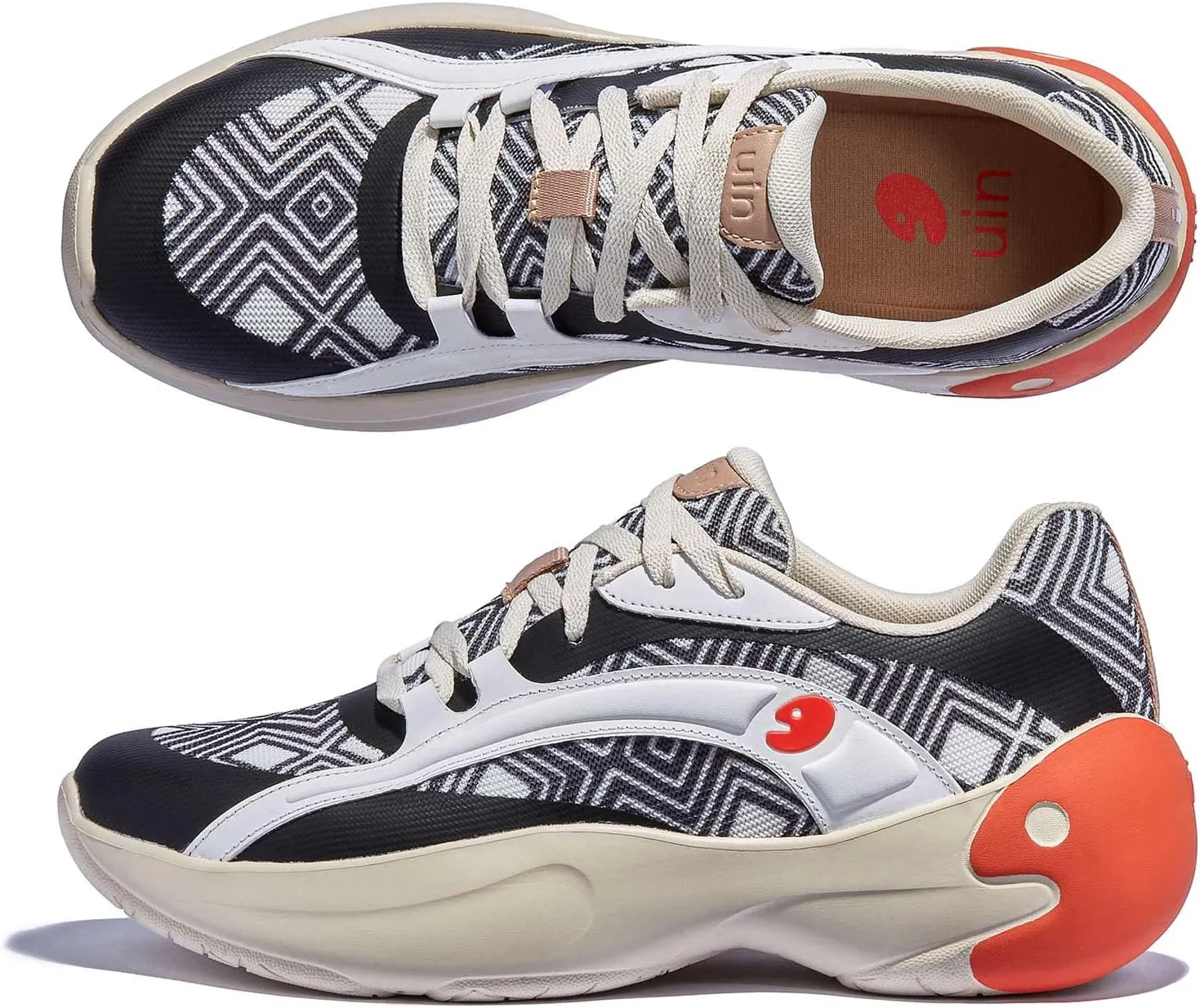 UIN Men's Art Travel Walking Shoes Slip On Casual Lightweight Wide Toe Comfort Fashion Sneaker Salamanca