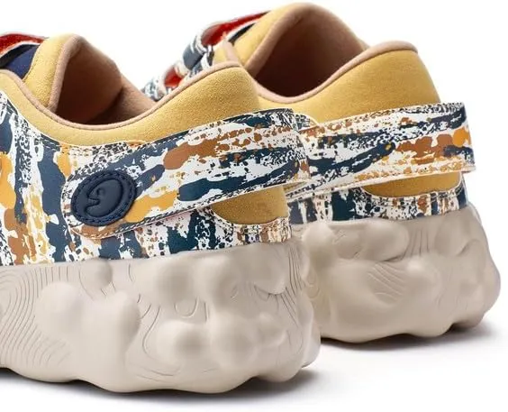 UIN Men's Walking Travel Shoes Slip On Casual Lightweight Wide Toe Chunky Fashion Sneaker FiguerasⅠ