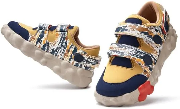 UIN Men's Walking Travel Shoes Slip On Casual Lightweight Wide Toe Chunky Fashion Sneaker FiguerasⅠ