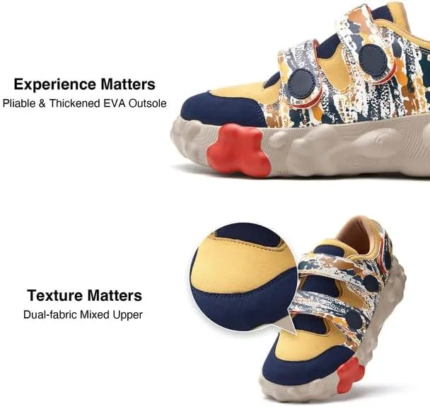 UIN Men's Walking Travel Shoes Slip On Casual Lightweight Wide Toe Chunky Fashion Sneaker FiguerasⅠ