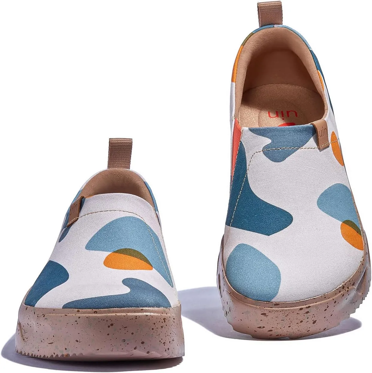 UIN Women's Art Travel Walking Shoes Slip On Casual Lightweight Wide Toe Fashion Sneaker Toledo Ⅸ