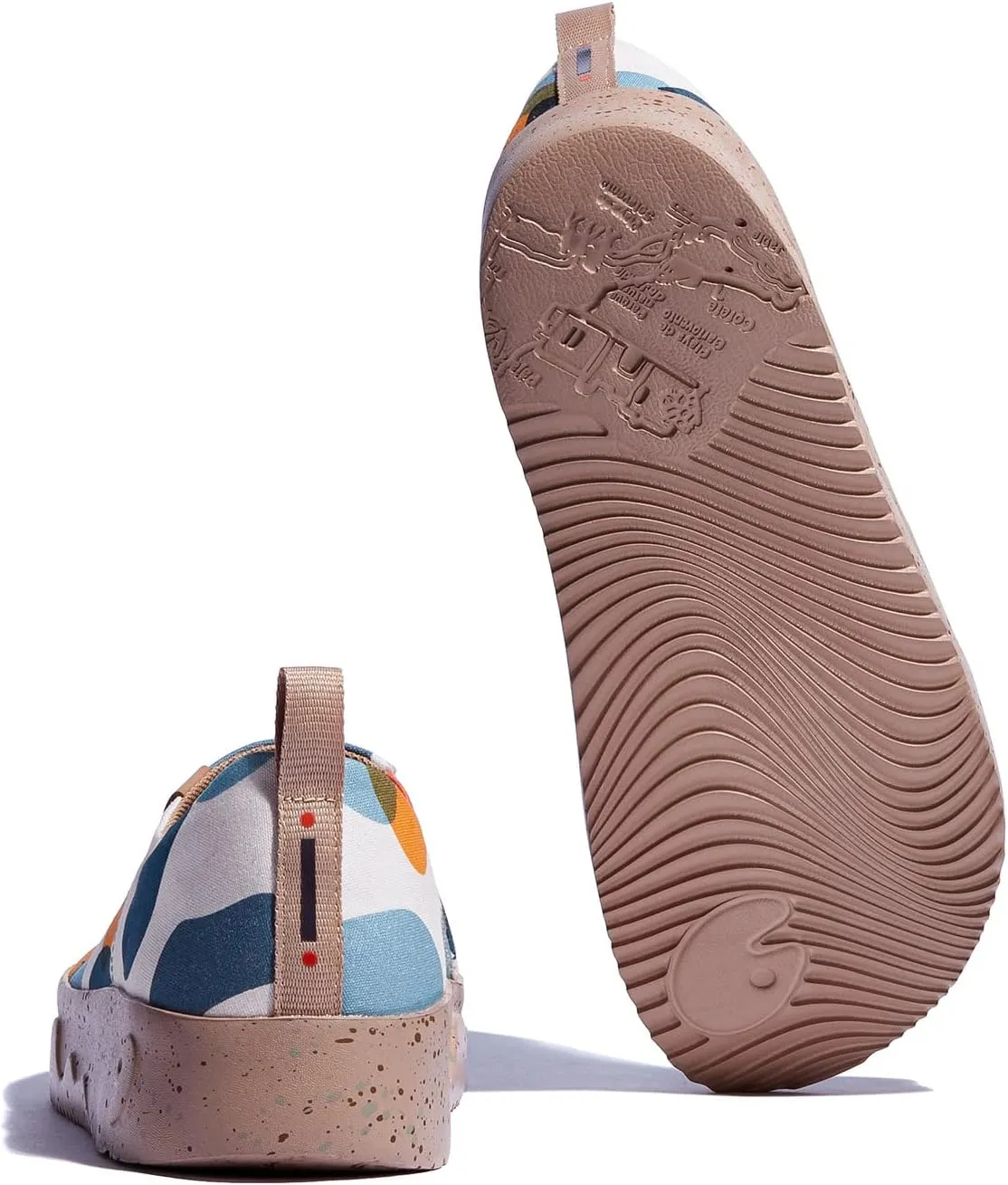 UIN Women's Art Travel Walking Shoes Slip On Casual Lightweight Wide Toe Fashion Sneaker Toledo Ⅸ