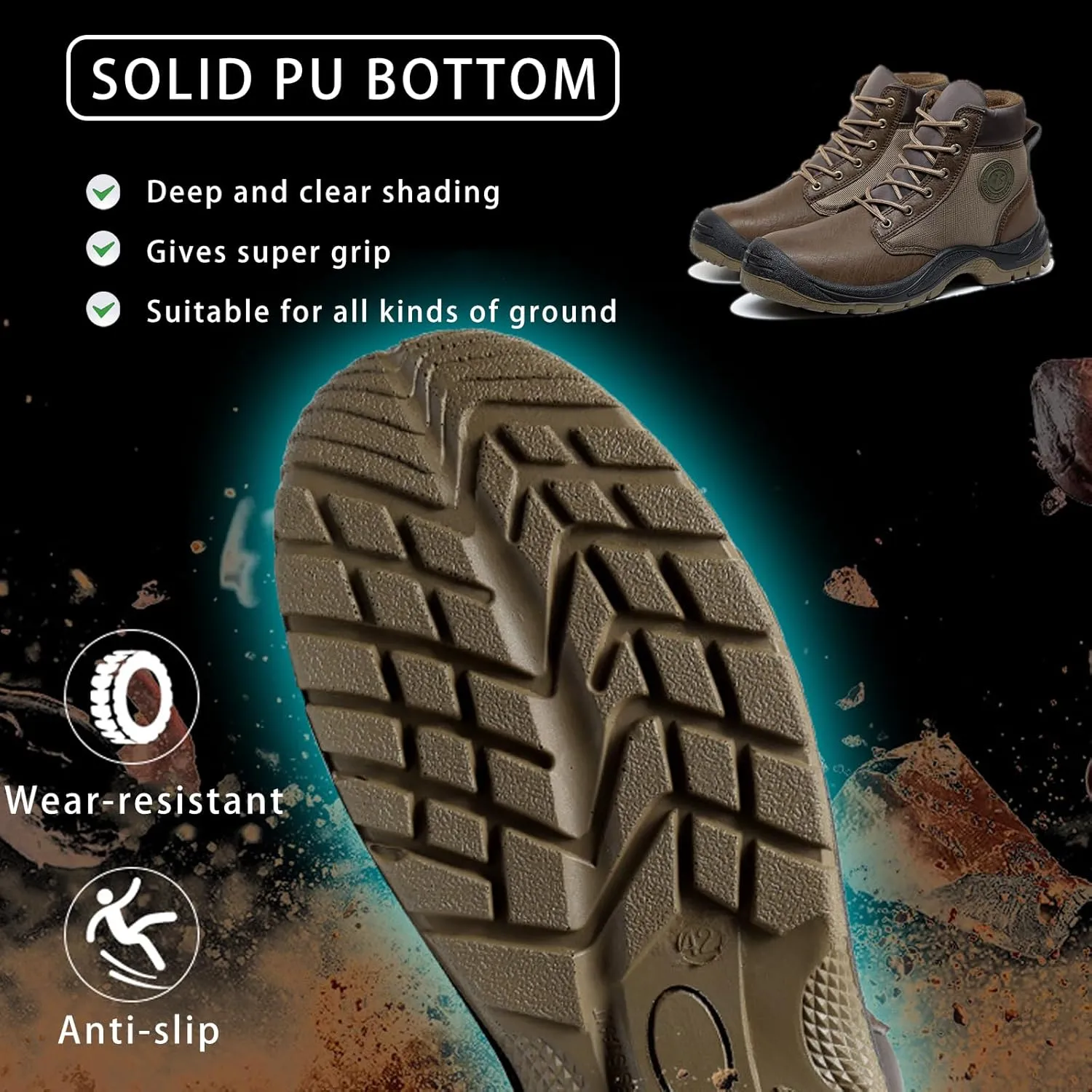 Unisex Steel Toe Shoes Safety Shoes, Anti-Smash & Puncture Work Shoes, Industry Construction Composite Toe Work Sneakers, Fashionable Safety Footwear, Soft Comfortable Breathable
