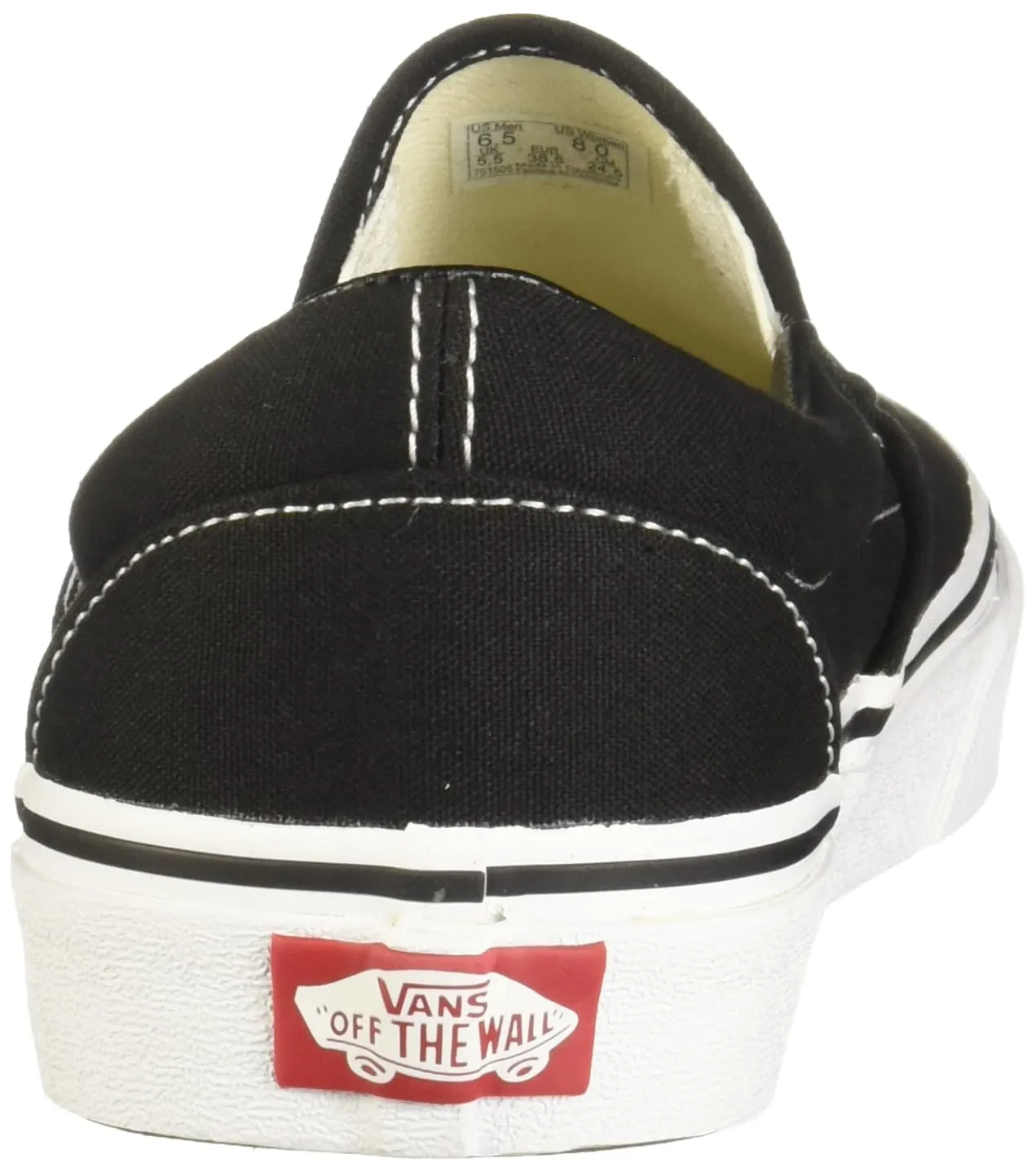 Vans Unisex Classic Slip-on Sneaker 7 Women/5.5 Men Black