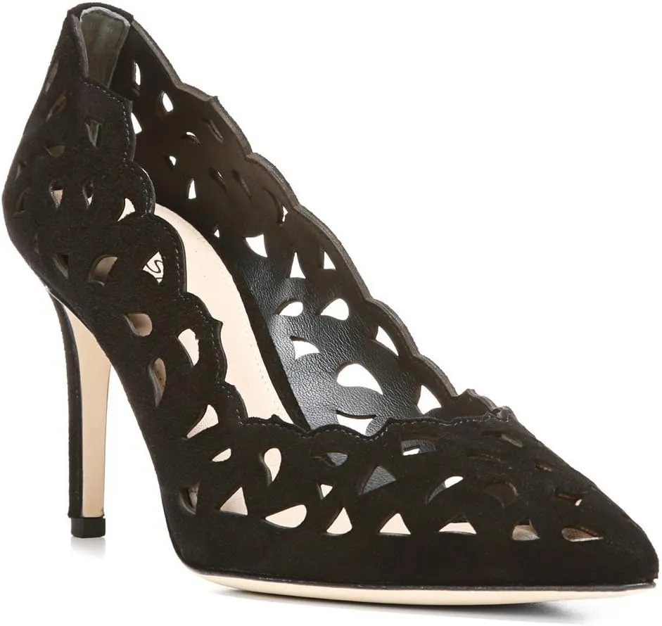 Via Spiga Women's Clio Black Kid Suede Leather 5.5 M