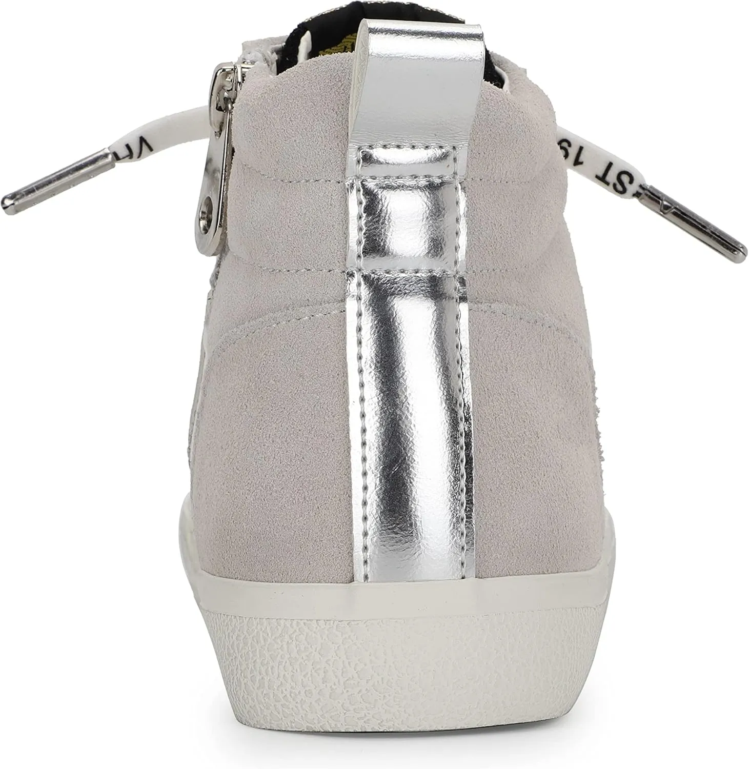 Vintage Havana Womens Lester Perforated High Slip On Sneakers Shoes Casual - Grey