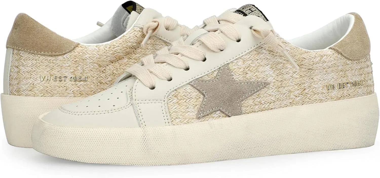 Vintage Havana Women's Reflex Sneaker, Natural/Gold, 5.5