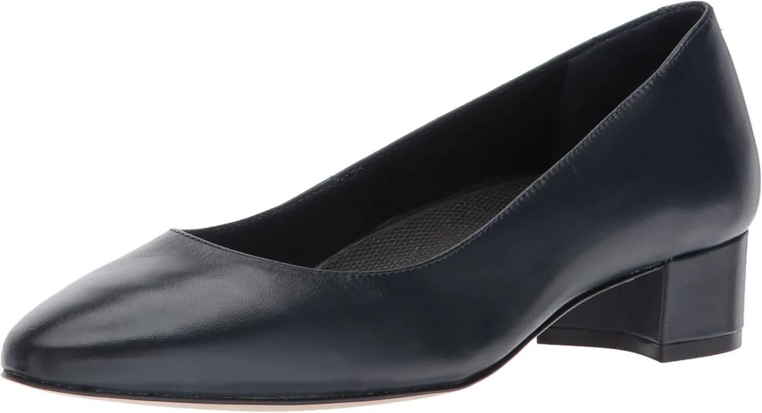 Walking Cradles Women's Heidi Pump, Navy Leather, 8.5 M US
