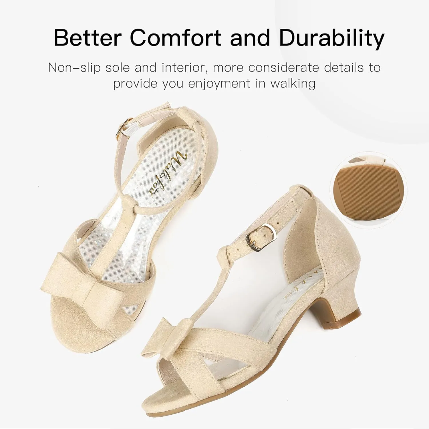 Walofou Toddler Little Kid Big Kid Sandals for Girls