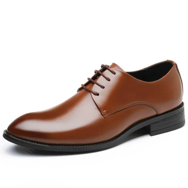 wedding shoes microfiber leather formal business pointed toe for man dress shoes men's oxford flats