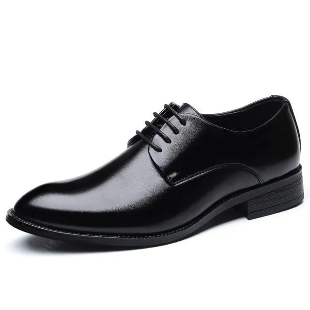 wedding shoes microfiber leather formal business pointed toe for man dress shoes men's oxford flats