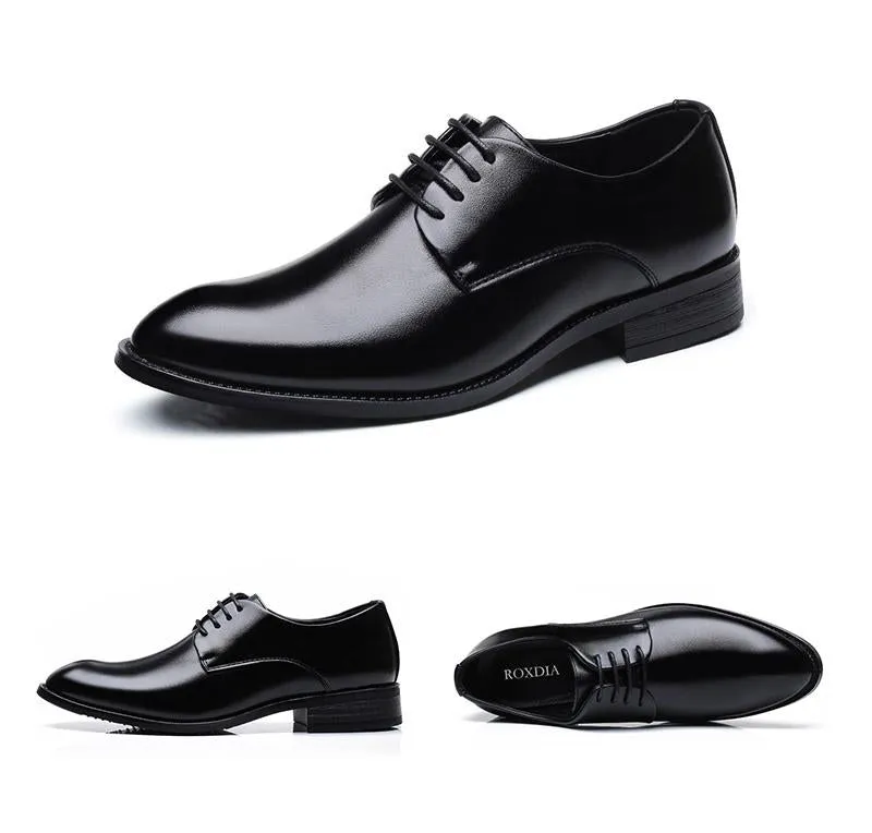 wedding shoes microfiber leather formal business pointed toe for man dress shoes men's oxford flats