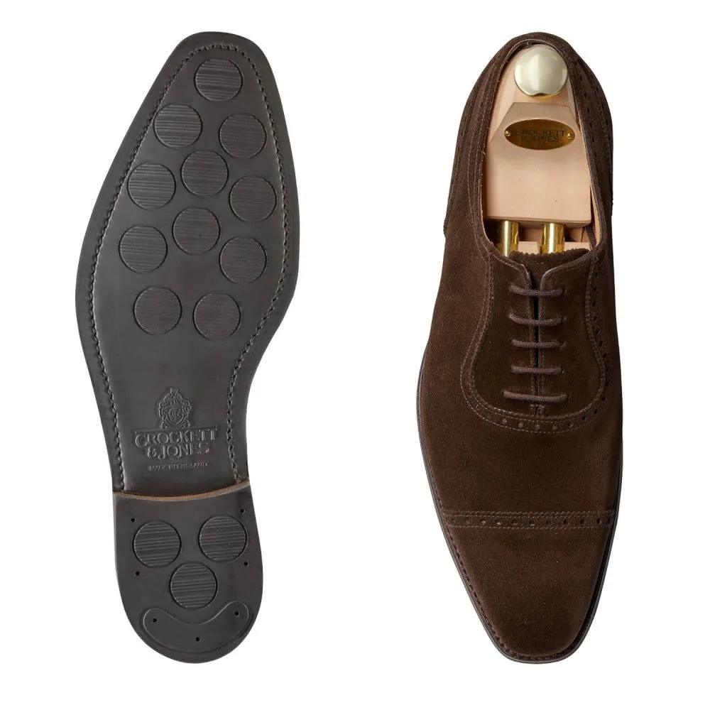 Westbourne Dark Brown Suede 'City' Crockett & Jones