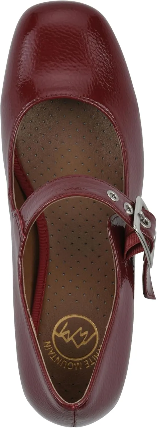 WHITE MOUNTAIN Women's Lasso Mary Jane Block Heel
