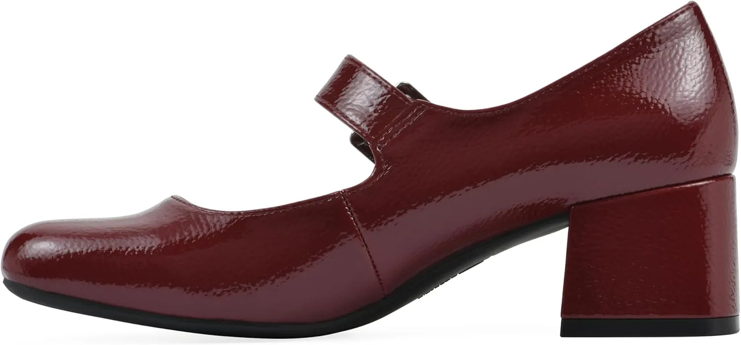 WHITE MOUNTAIN Women's Lasso Mary Jane Block Heel