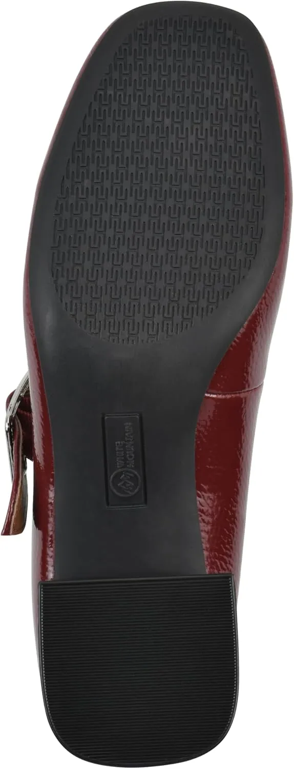 WHITE MOUNTAIN Women's Lasso Mary Jane Block Heel