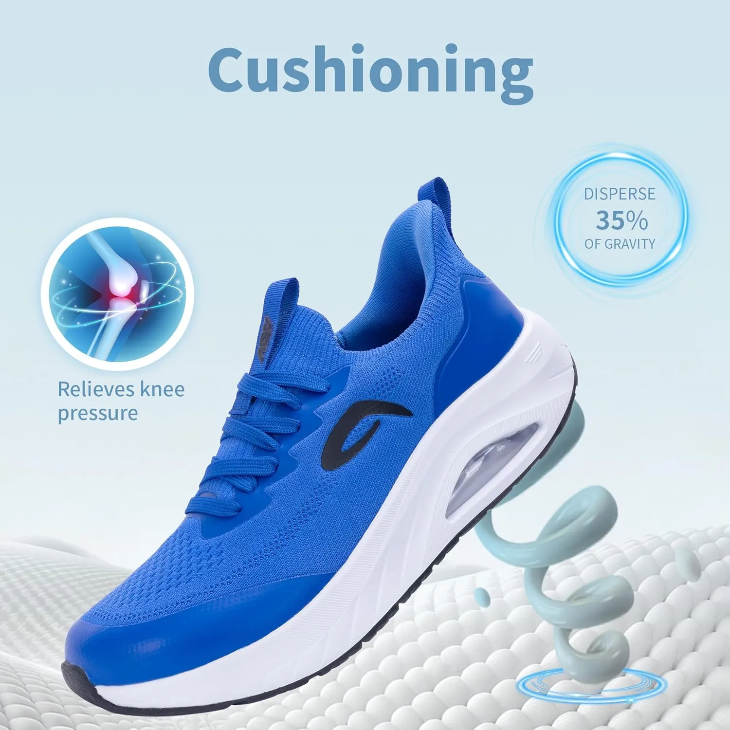 Wide Toe Box Mens Walking Shoes with Arch Support Wide Width Orthotic Sneaker for Plantar Fasciitis Slip On Tennis Running Shoes Size 8-13