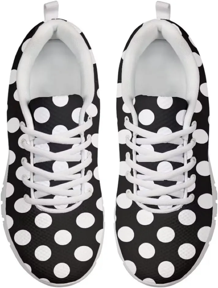 Women Running Shoes Non Slip Comfortable White Sole Lace Up Lightweight Sneaker