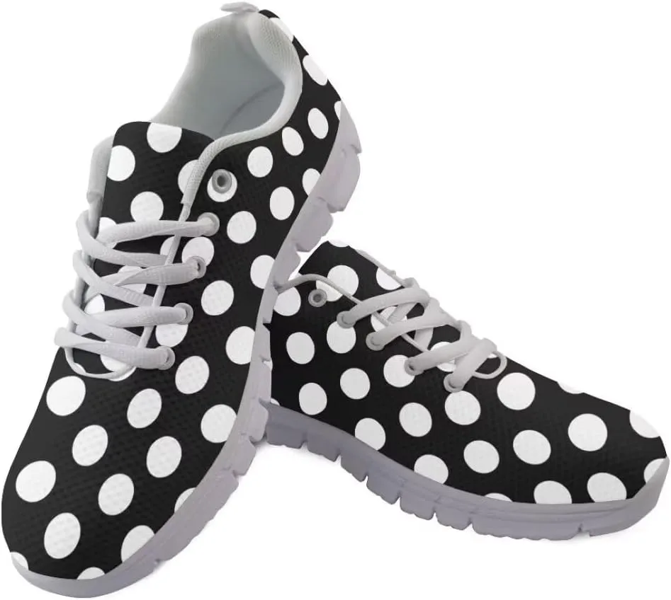 Women Running Shoes Non Slip Comfortable White Sole Lace Up Lightweight Sneaker