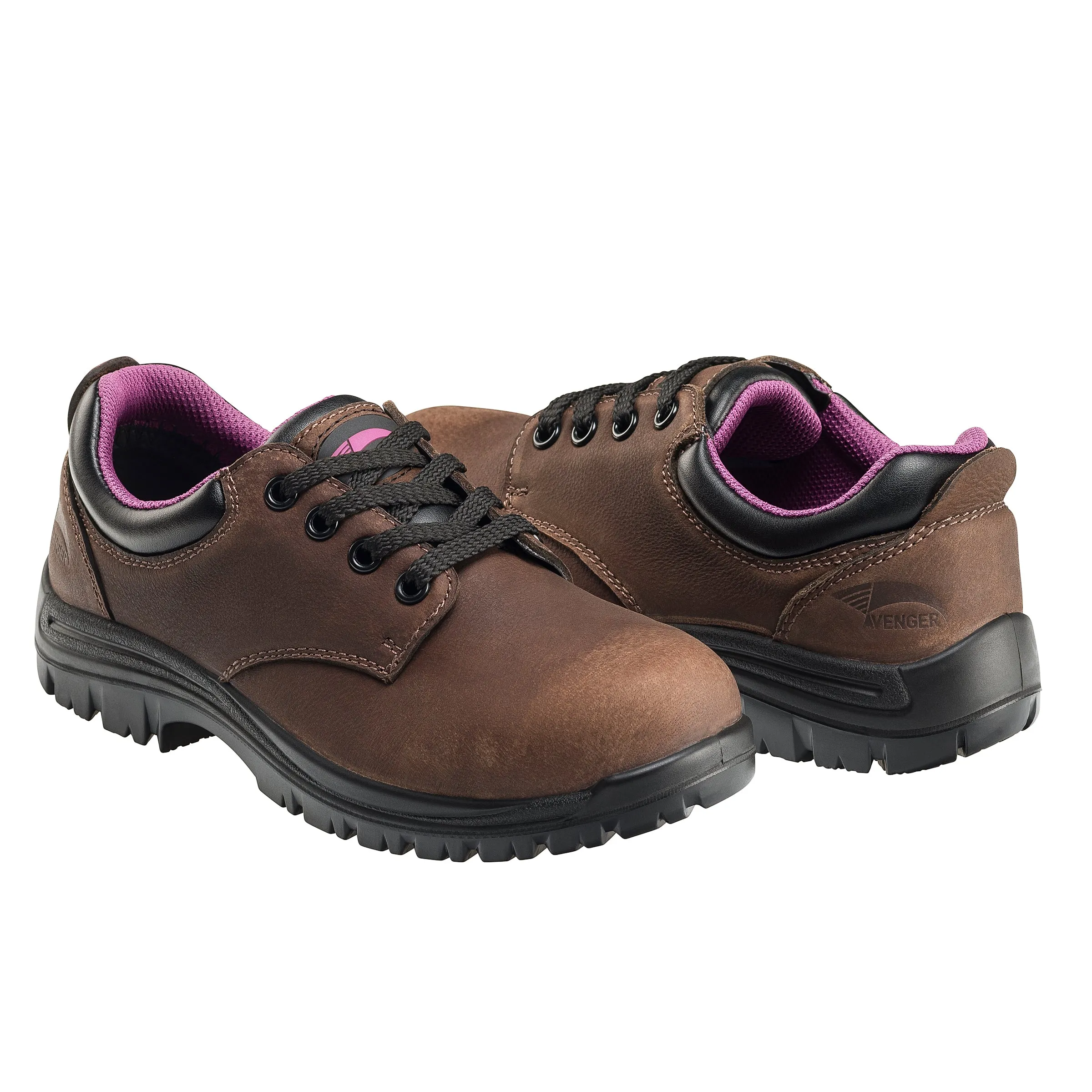 Women's Foreman Brown Composite Toe EH WP Oxford Work Shoe