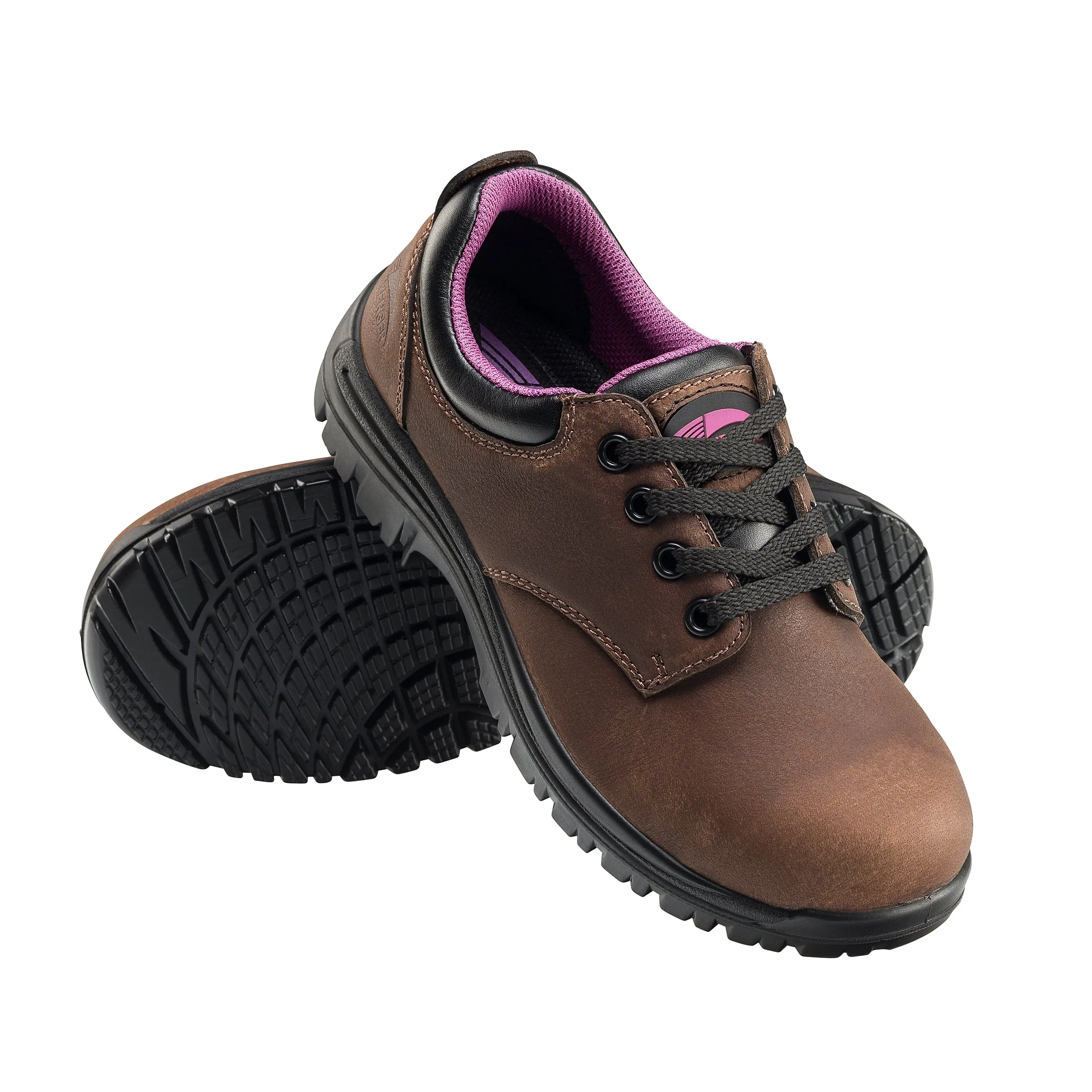 Women's Foreman Brown Composite Toe EH WP Oxford Work Shoe
