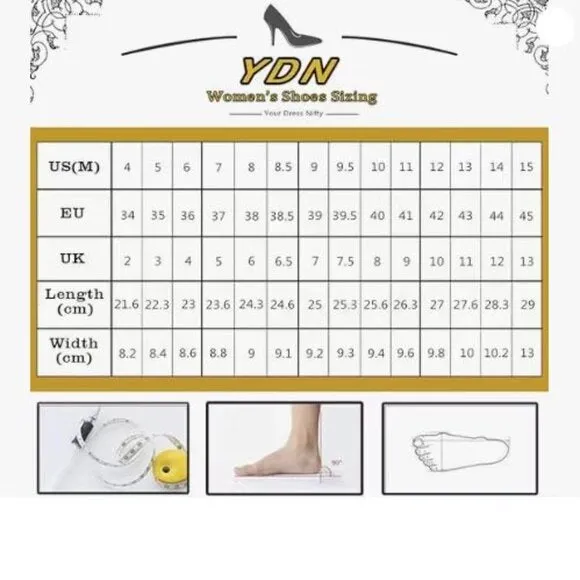 YDN Women Pointed Toe Bow Pump Rhinestone Block Low Heel Butterfly Black Shoes